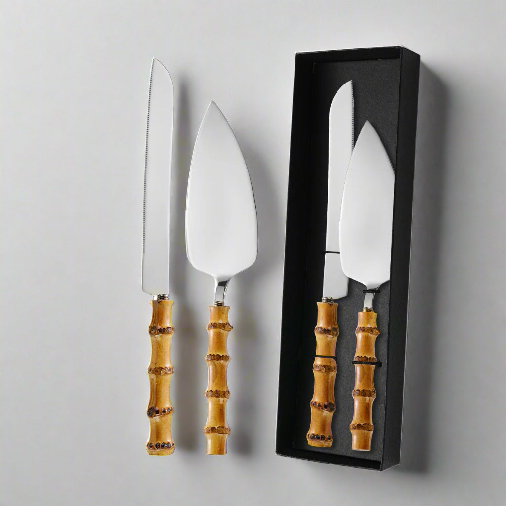 Bamboo Cake Cutting Set
