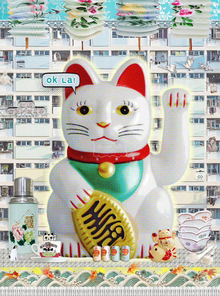 Ok La! Lucky Cat Artwork