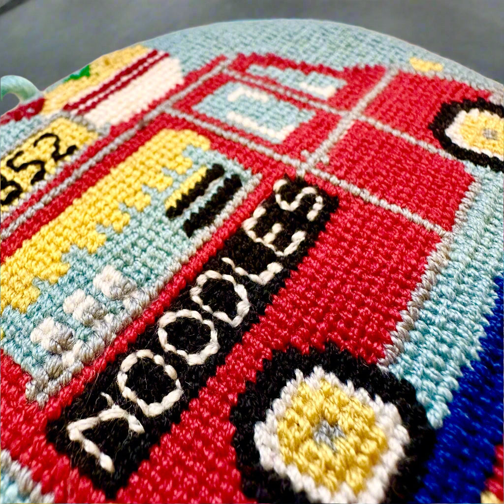 Noodle Truck Needlepoint Ornament - Thorn and Burrow