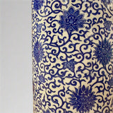Blue & White Chinoiserie Floral Umbrella Stand