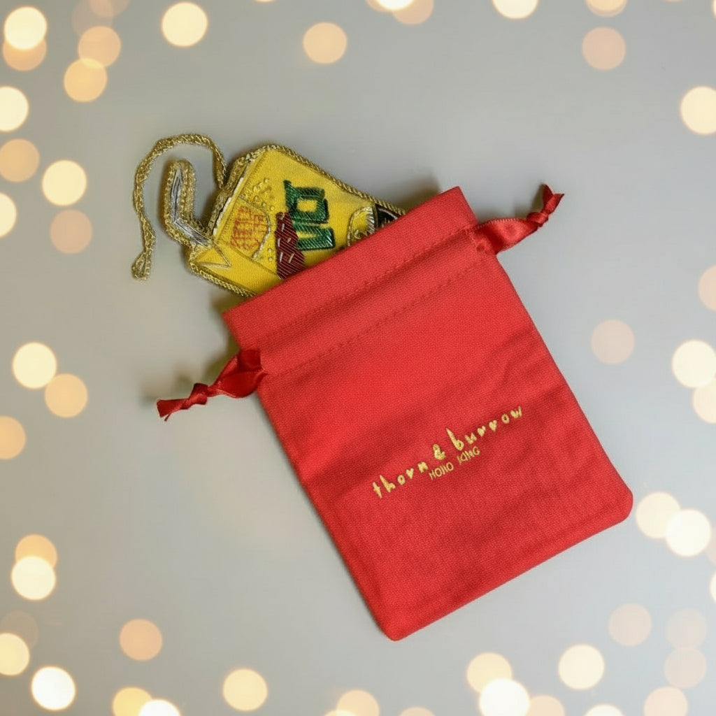 EMBROIDERED ORNAMENT : Vita Lemon Tea