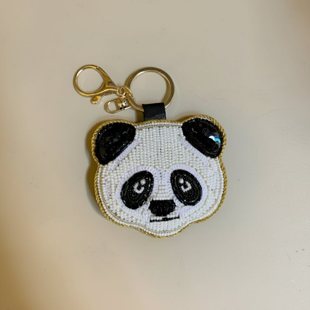 EMBROIDERED Bag Charm : Panda