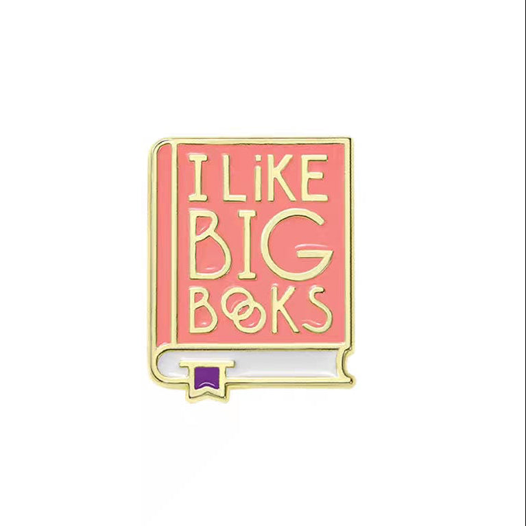 " I like big books " Enamel Pins
