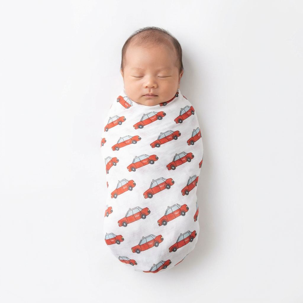 Hong Kong Swaddle Blanket - Taxi
