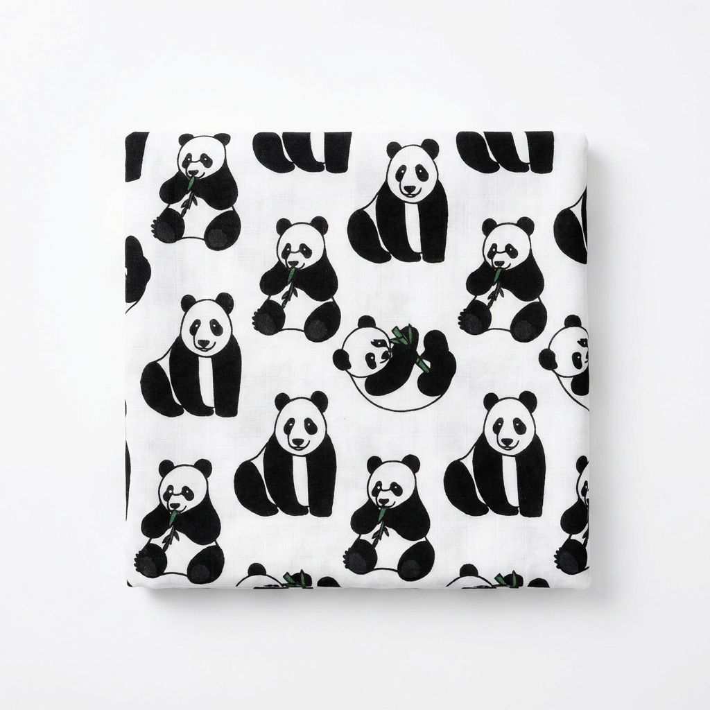 Hong Kong Swaddle Blanket - Panda