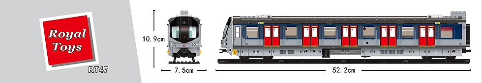 Hong Kong MTR East Rail Line Train Building Blocks Set