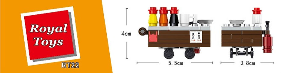 Hong Kong Fish Ball Hawker Building Blocks Set