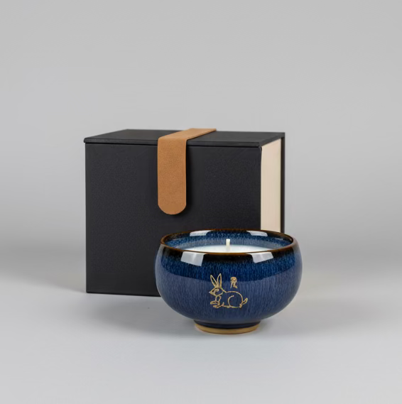 Chinese Zodiac Ceramic Teacup Candle in Gift Box
