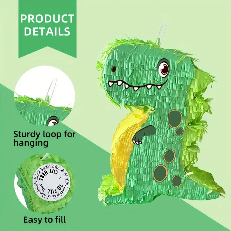 Kids Party Piñata Set - Dinosaur