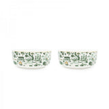 New HK Toile Bowls (Set Of 2) - Green & Gold