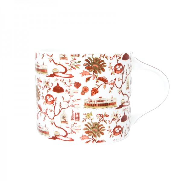 HK Toile Festive Mug
