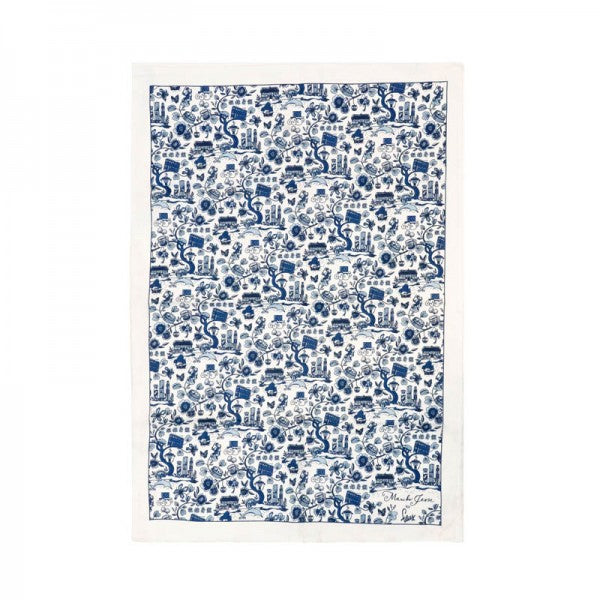 New HK Toile Tea Towel