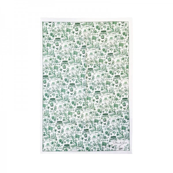 New HK Toile Tea Towel