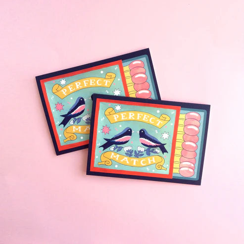 " Perfect Match " Greeting Card