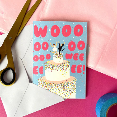 " Woowee Wedding " Greeting Card