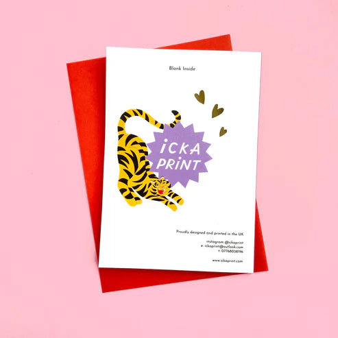 " Heyyyyy Tiger " Greeting Card