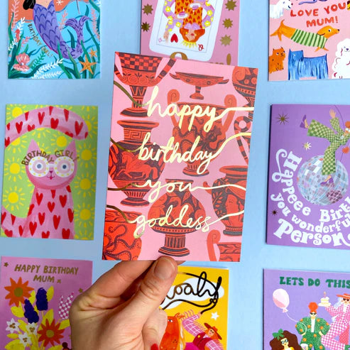 " Happy Birthday Goddess " Greeting Card