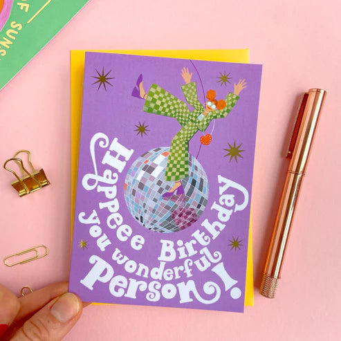 " Disco Ball " Greeting Card