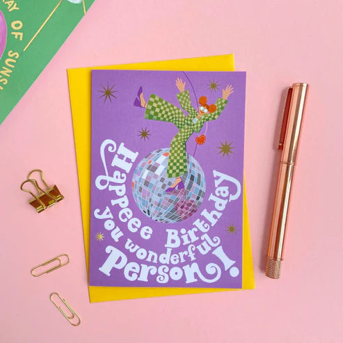 " Disco Ball " Greeting Card