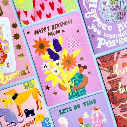 " Happy Birthday Mum " Greeting Card - Thorn and Burrow