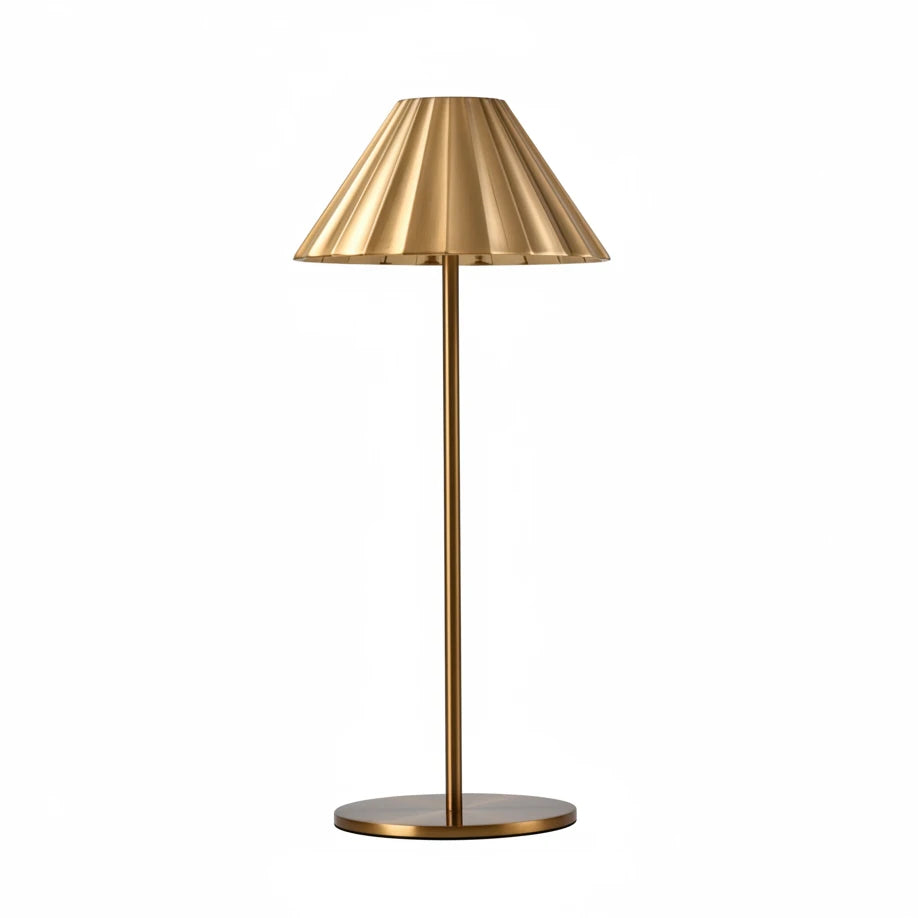 Brass Scallop Rechargeable Lamp