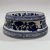 Blue & White Ceramic Pet Bowl