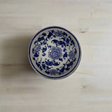 Blue & White Ceramic Pet Bowl