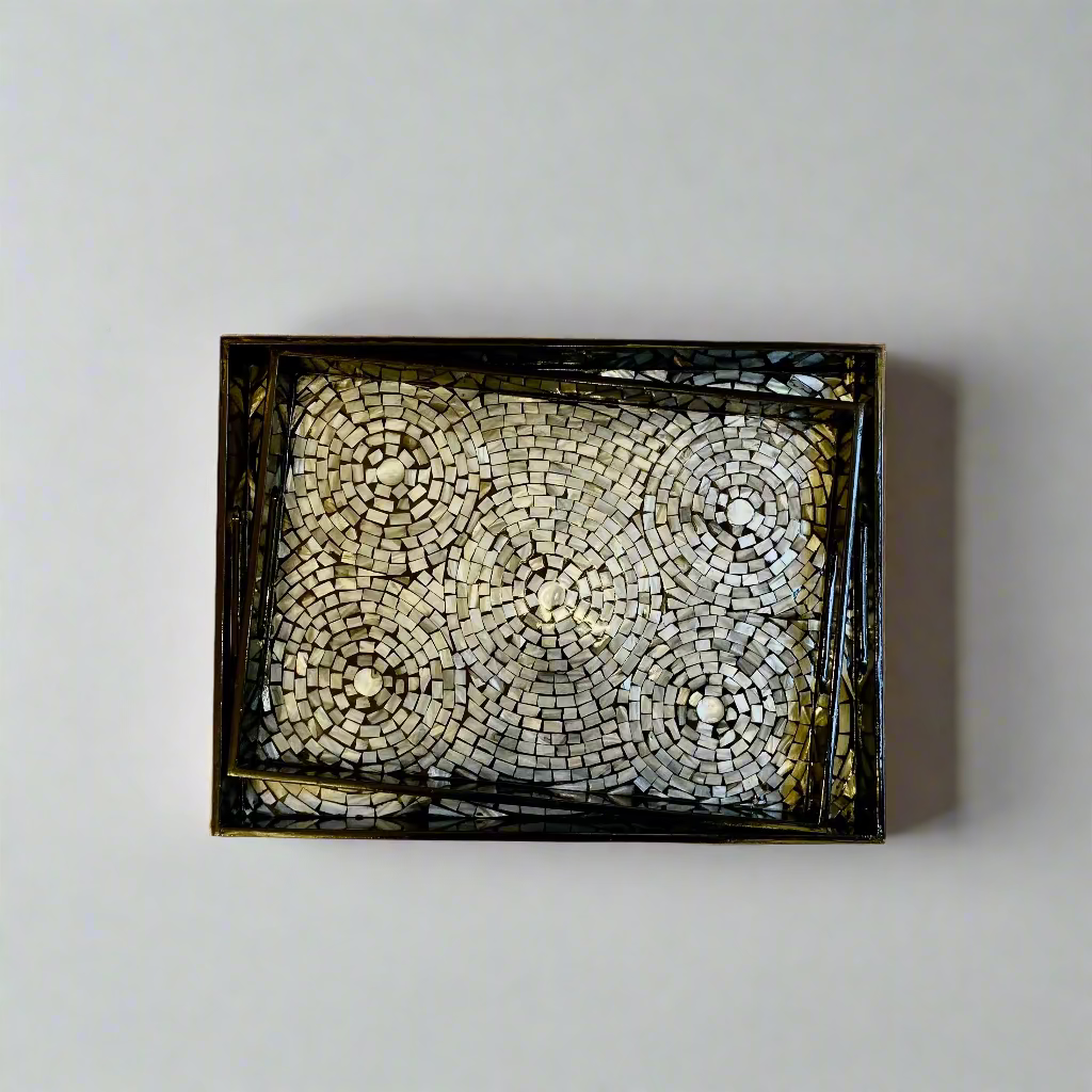Mosaic Black Serving Tray