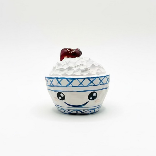 Rice Bowl Wooden Ornament