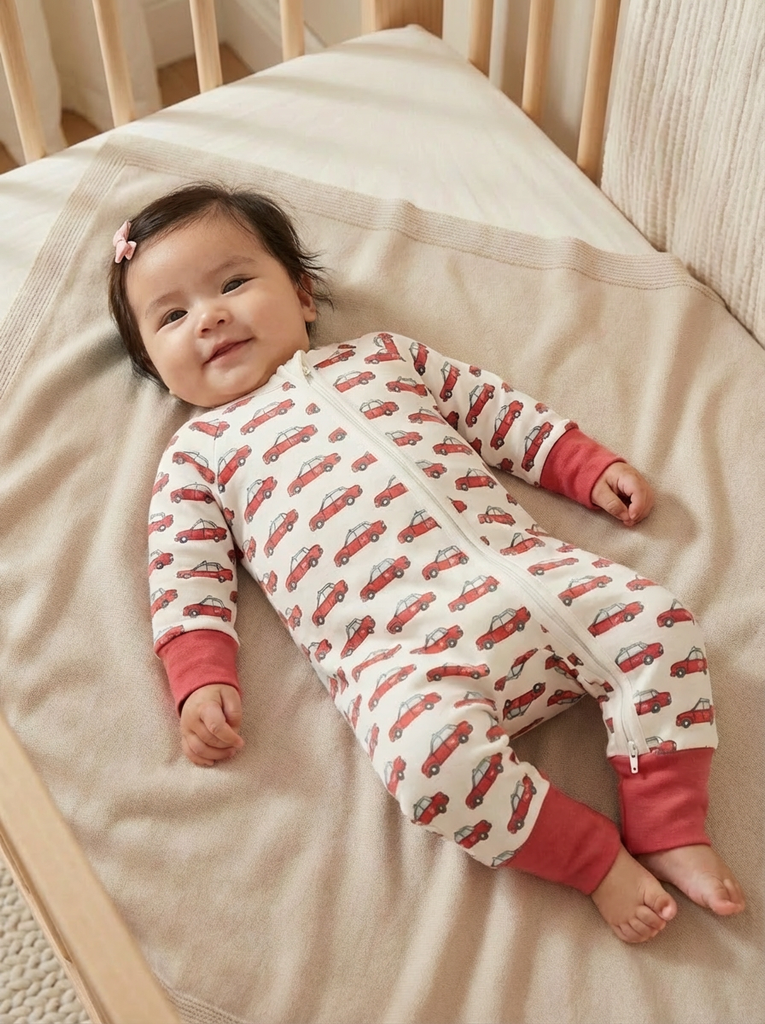 Hong Kong Zipper Romper Sleepsuit - Taxi