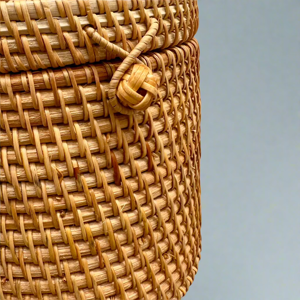 Woven Rattan Tissue Holder Collection - Thorn and Burrow