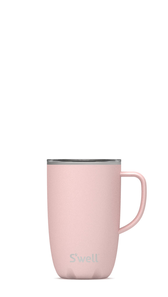 Pink Topaz Mug with Handle - Stainless Steel S'well Water Bottle