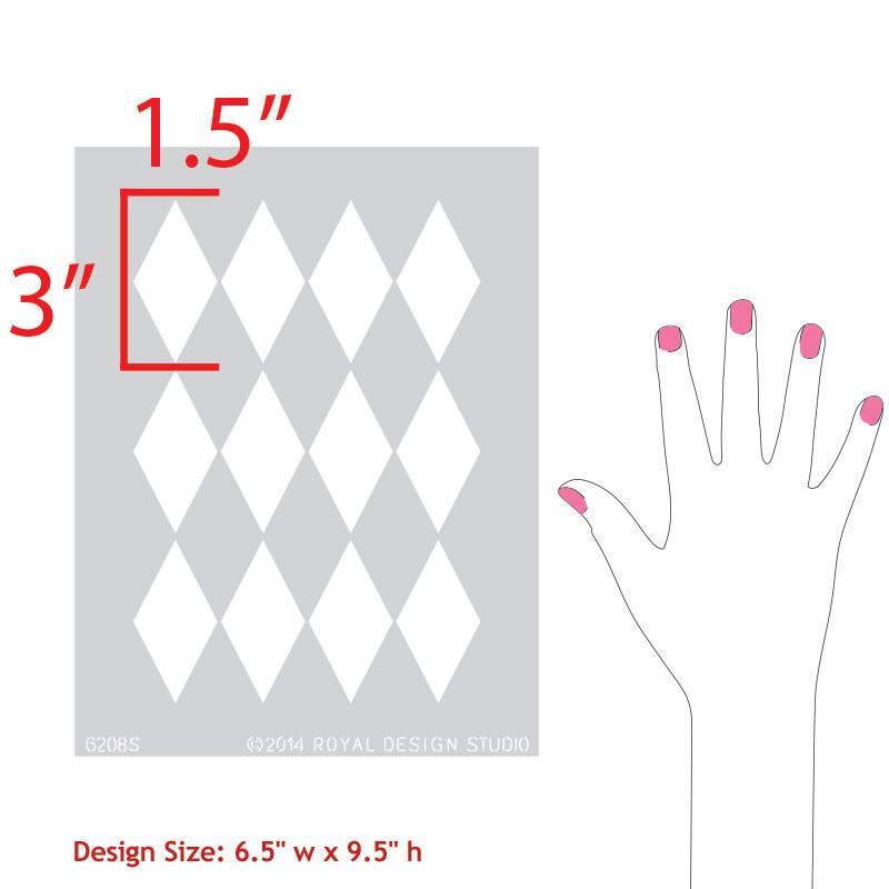 Harlequin Furniture Stencil
