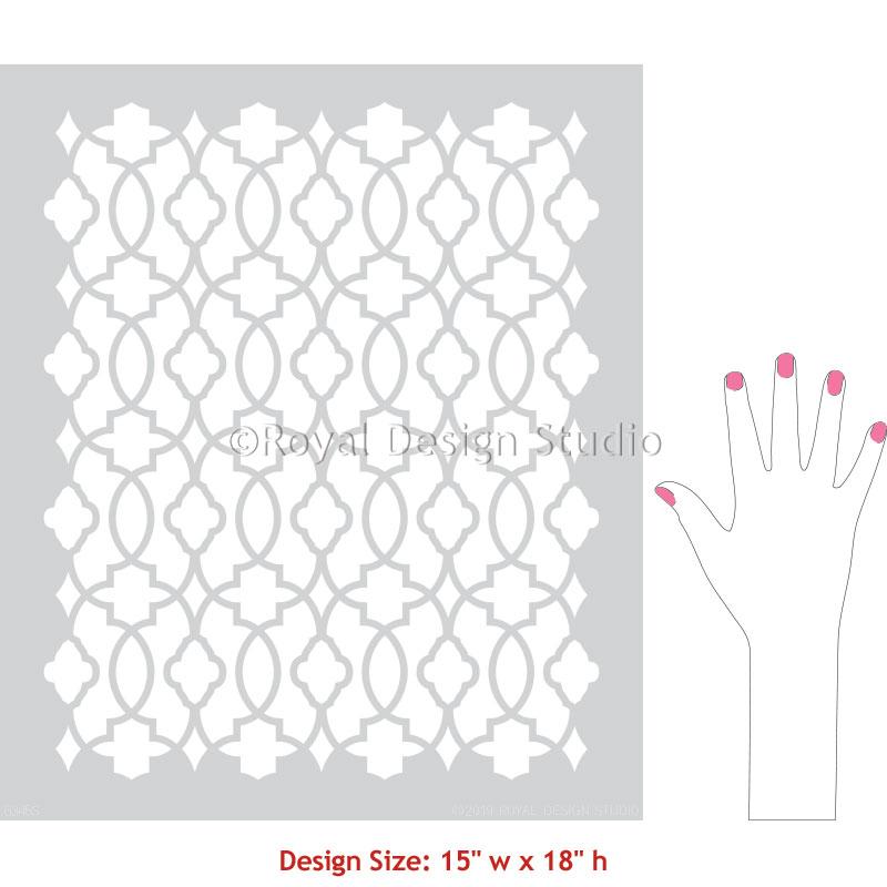Medina Trellis Furniture Stencil