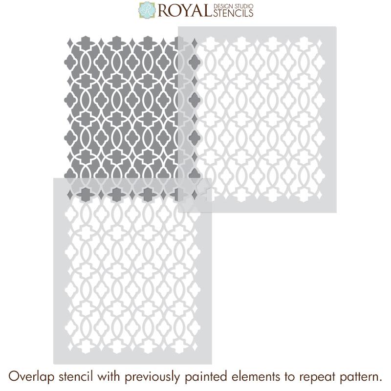 Medina Trellis Furniture Stencil