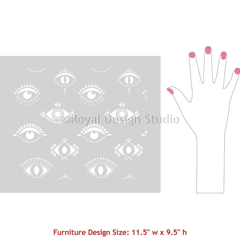Protective Eyes Furniture / Wall Stencil