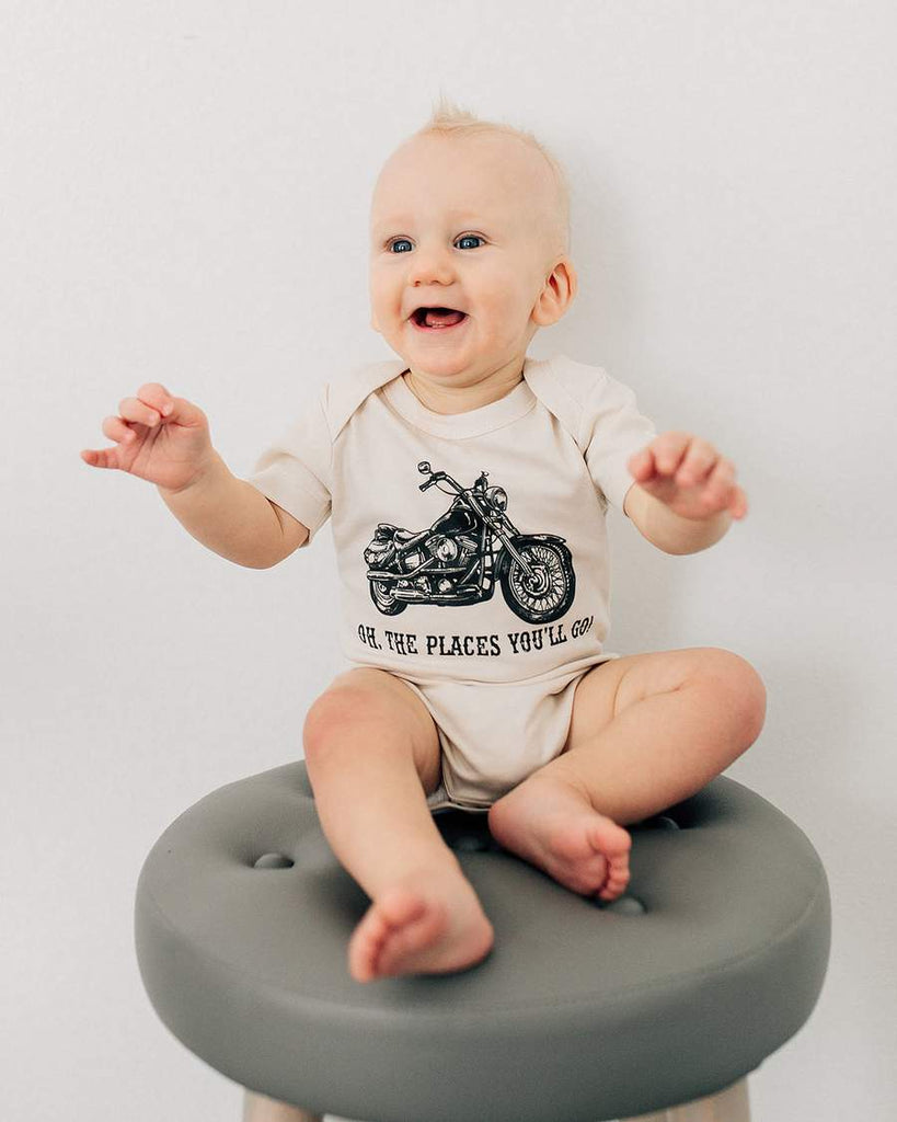 Oh The Places You'll Go Organic Baby Bodysuit