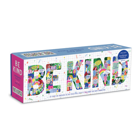 Be Kind - 1000 Pieces Panoramic Puzzle