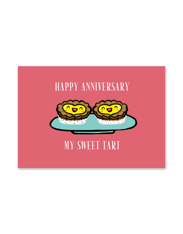 " Happy Anniversary Sweet Tart  " Card
