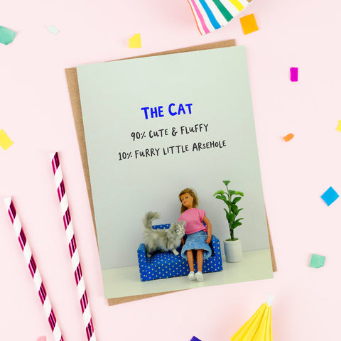 " The Cat " Greeting Card