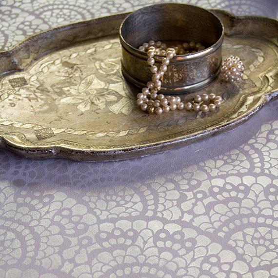 Spanish Lace Scallop Furniture Stencil