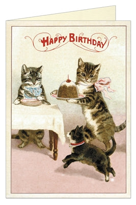 " Birthday Cats " Card