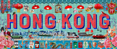 Hong Kong Typographic Artwork