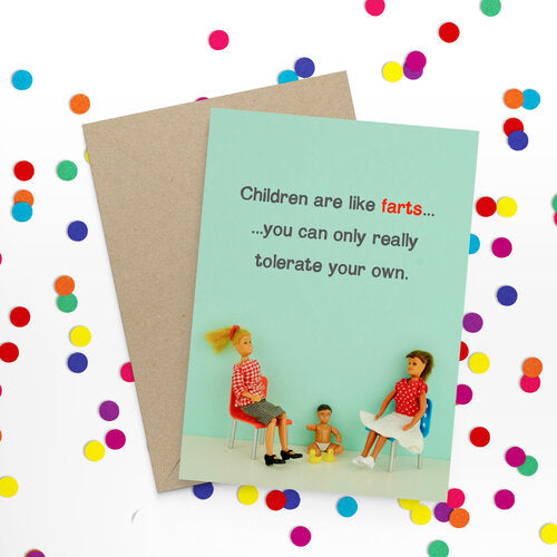 " Fart Children " Greeting Card