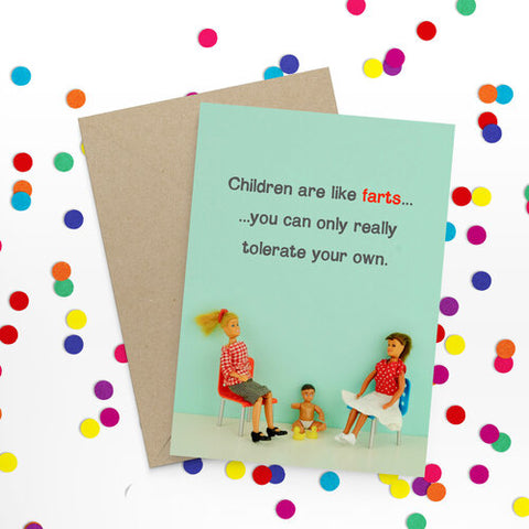 " Fart Children " Greeting Card