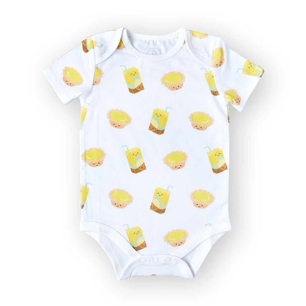 Organic Cotton Bodysuit - Vita Lemon Tea & Egg Tart