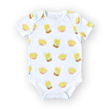Organic Cotton Bodysuit - Vita Lemon Tea & Egg Tart