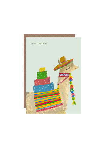 " Party Llama " Card