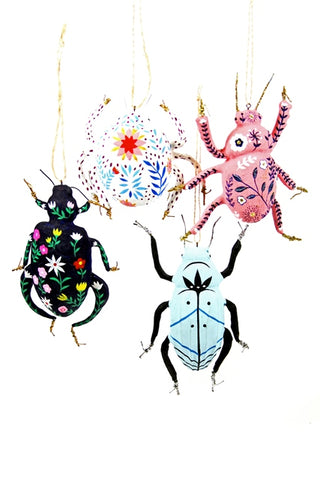 " Floral Insects " Ornament (Multiple Colors)