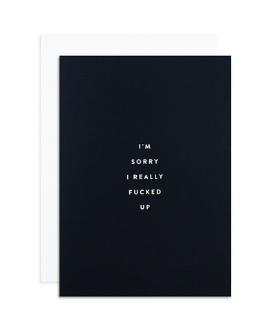 "SORRY F'ED UP" Petite Card